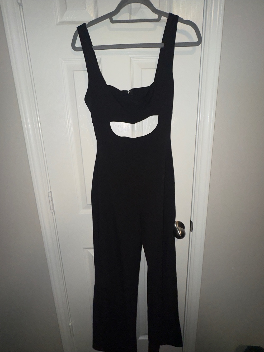 Zara Black Cutout Wide-Leg Jumpsuit - Picture 4 of 7